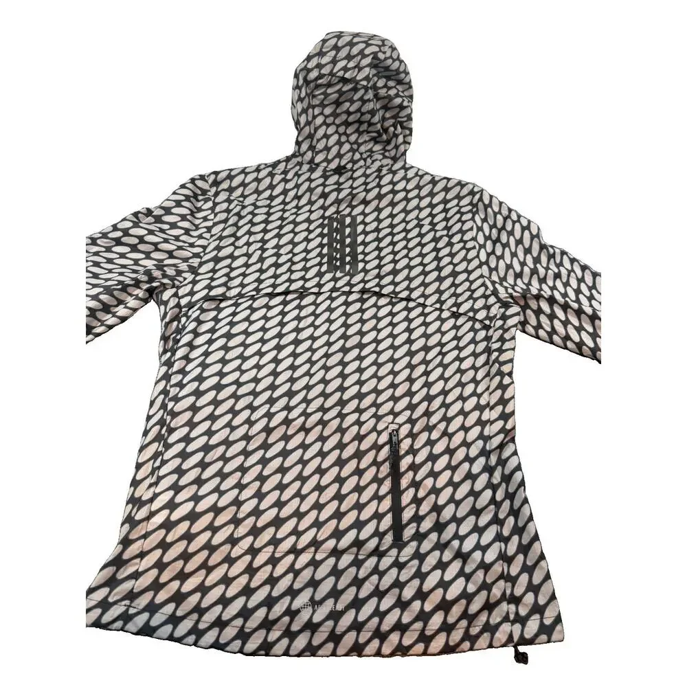 Adidas X Marimekko Marathon Waterproof Jacket Men’s Size Small Black Gray